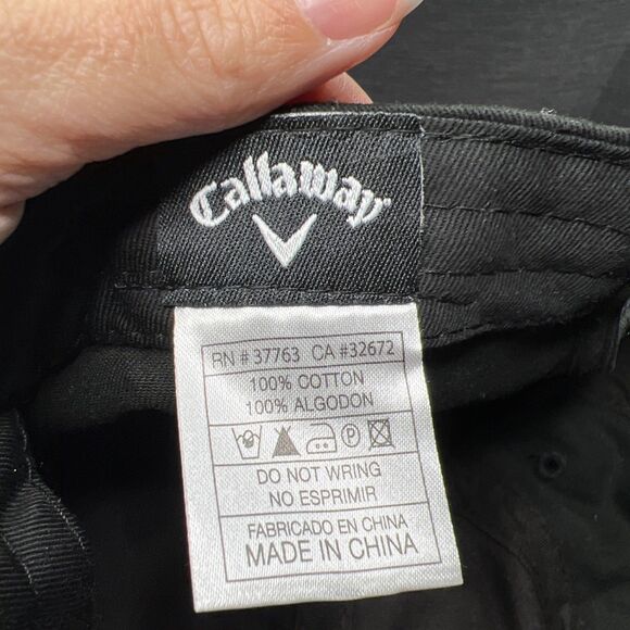 Callaway Golf NWT Black RAZR Odyssey Strapback Hat Cap - Picture 7 of 8